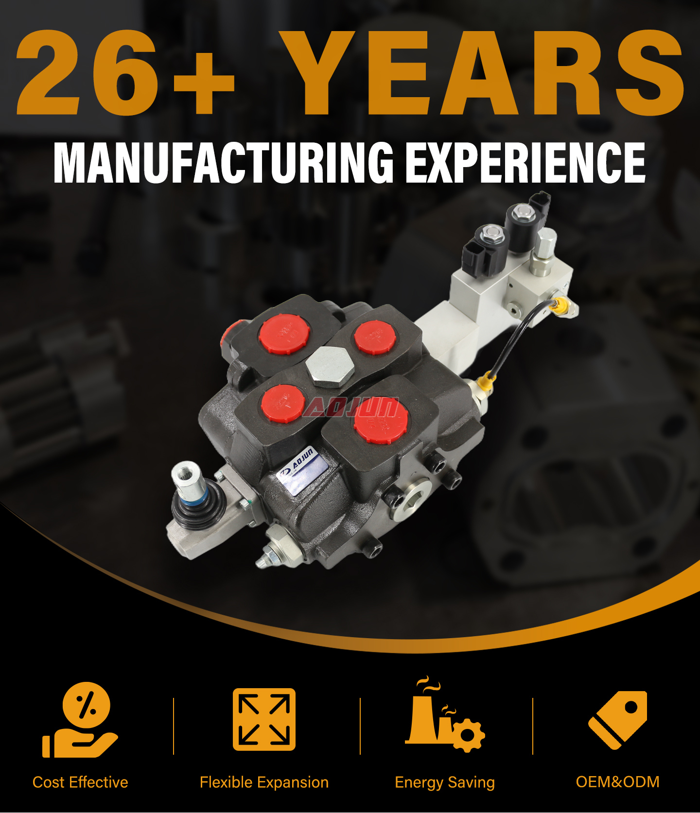 1 Spool Electro-hydraulic Sectional Directional Valve SD25 detailed image