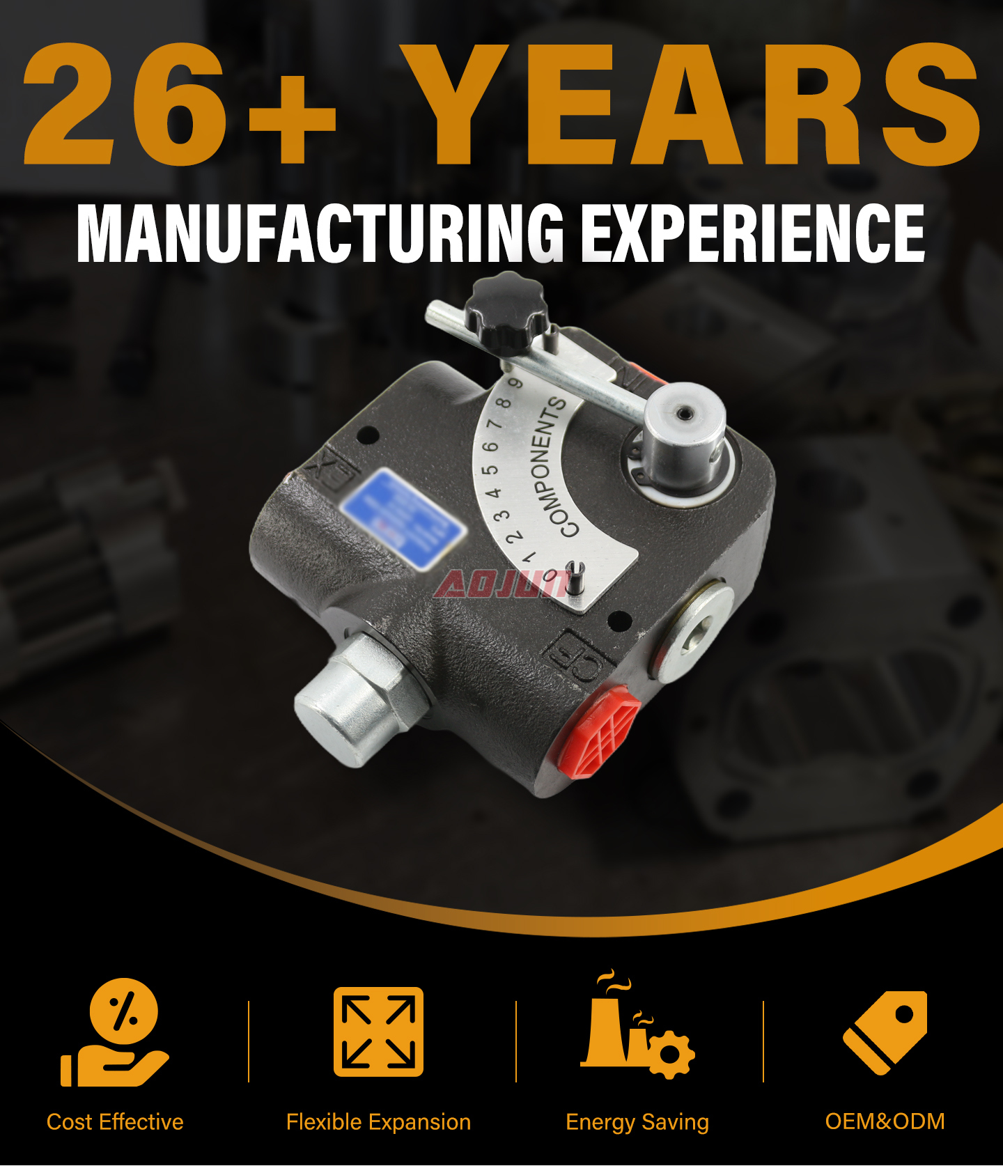 1 Spool Manual Flow Control Valve LKF60 detailed image