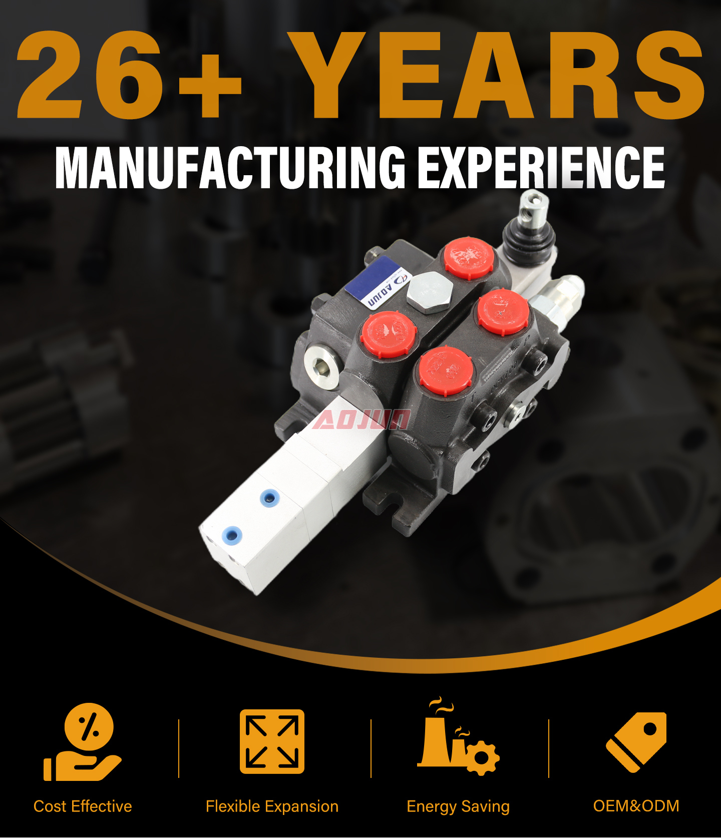 1 Spool Pneumatic Sectional Directional Valve DCV100 detailed image