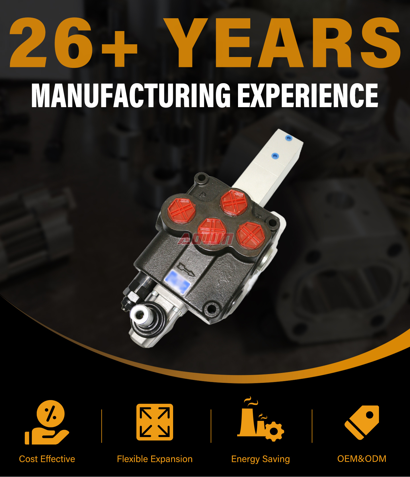 1 Spool Pneumatic Monoblock Directional Valve SD18 detailed image