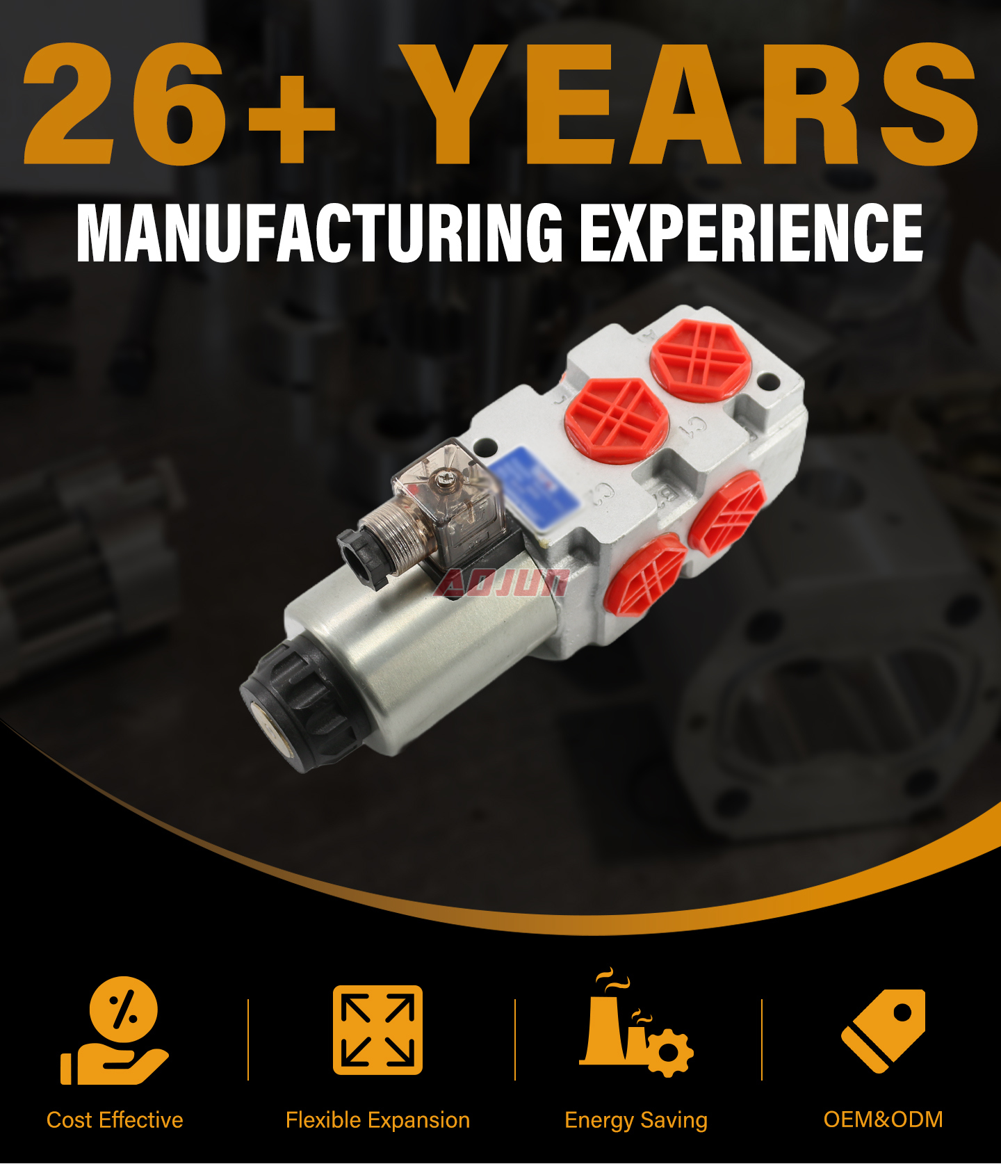 1 Spool Solenoid Flow Diverter Valve HSV09-DKL detailed image