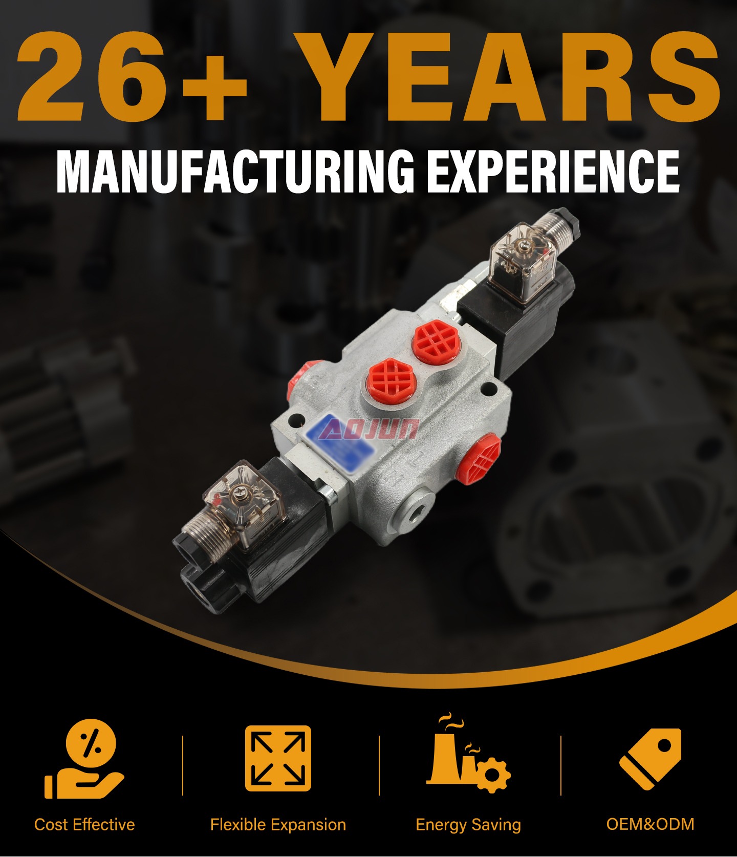 1 Spool Solenoid Monoblock Directional Valve P40-DKL detailed image