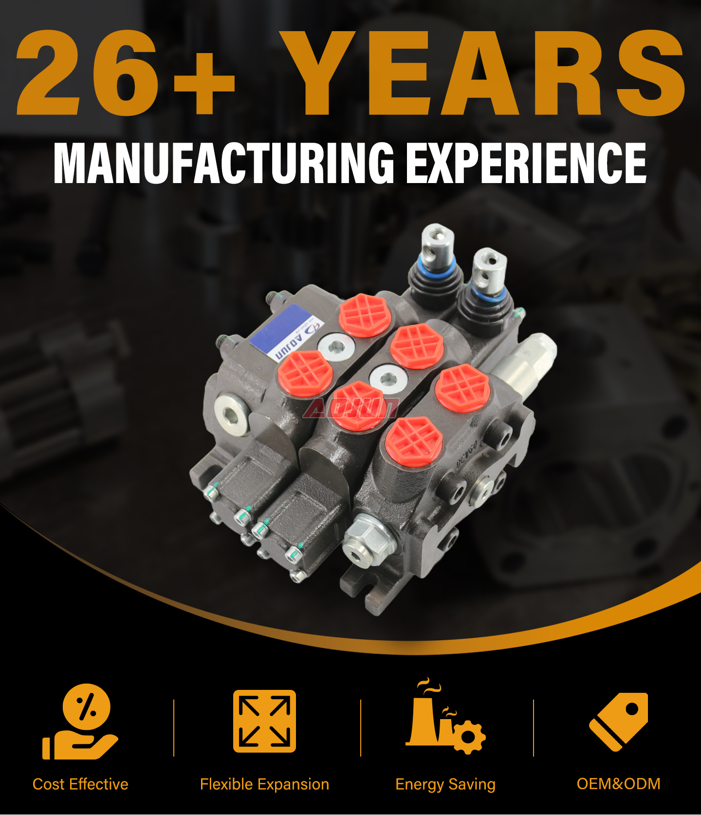 2 Spool Manual Sectional Directional Valve DCV60 detailed image