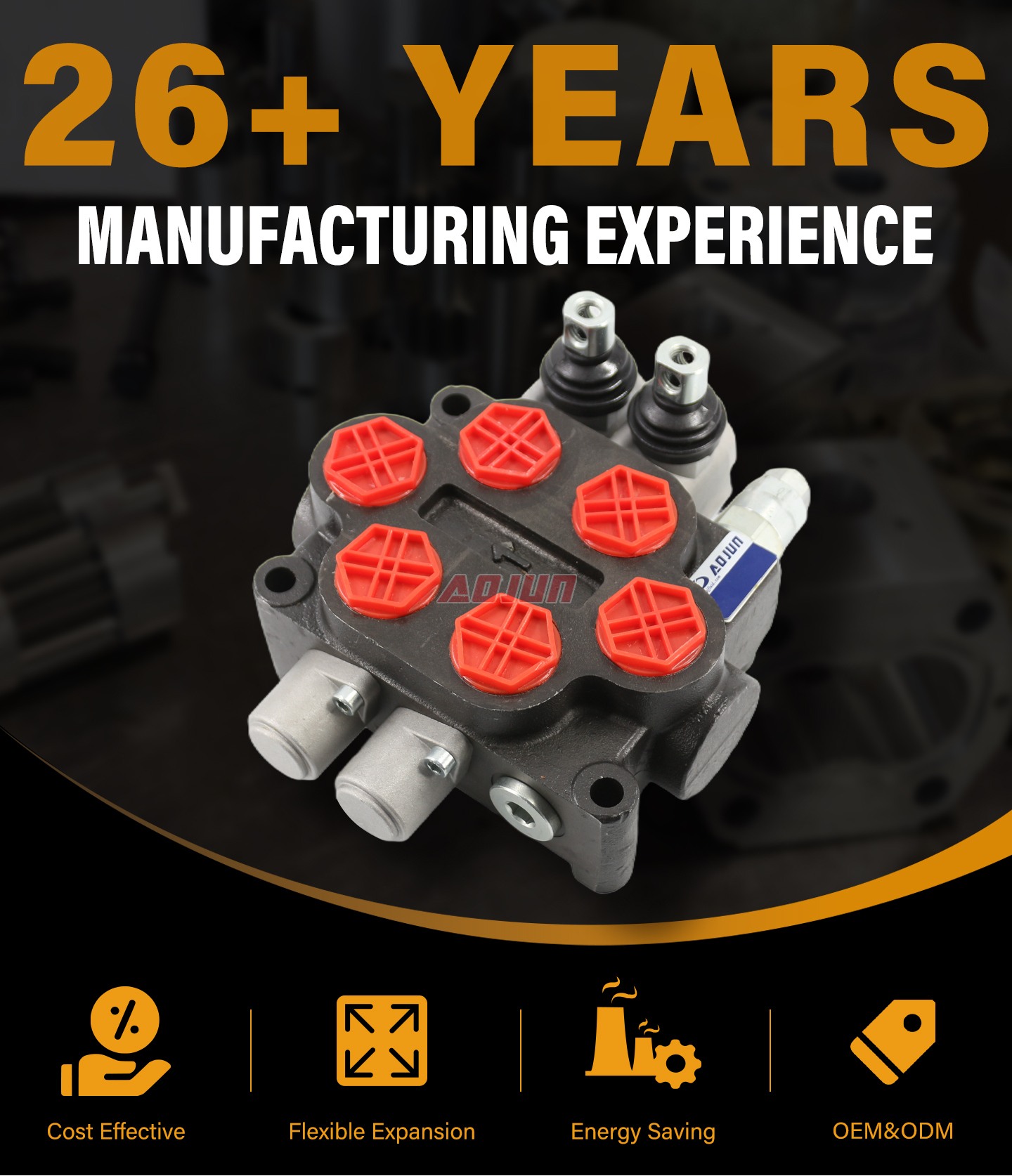 2 Spool Manual Hydraulic Control Valve ZT20 detailed image