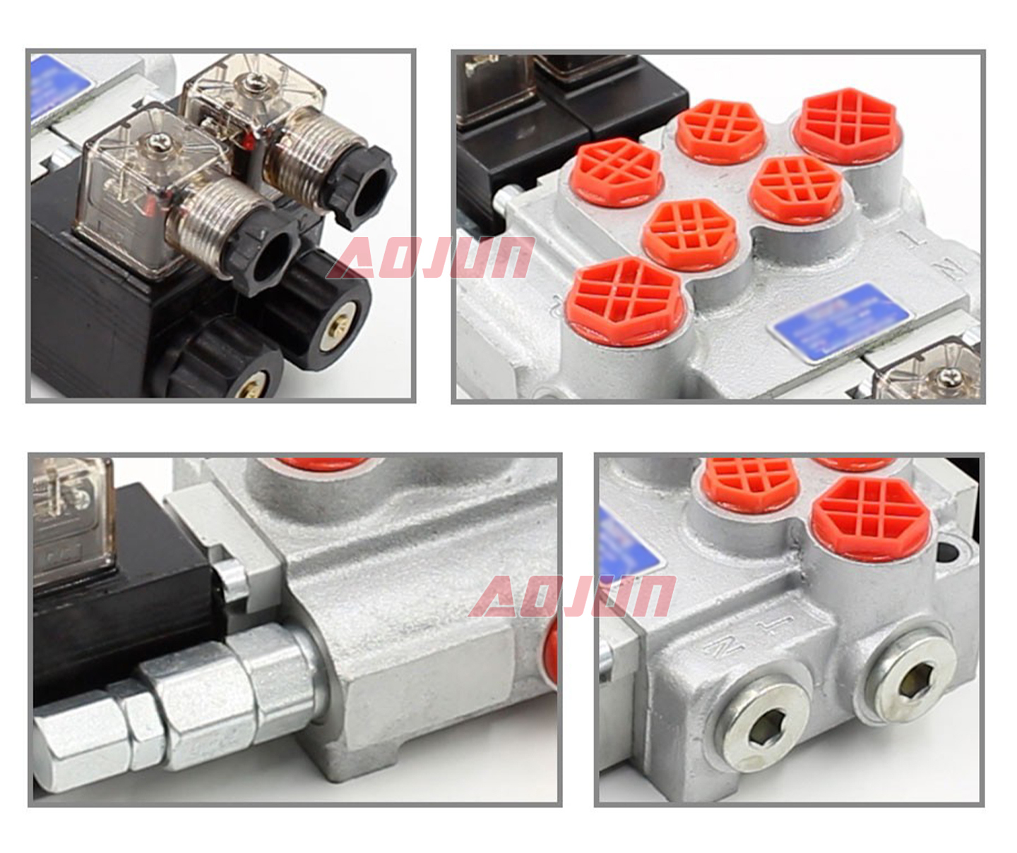 2 Spool Solenoid Monoblock Directional Valve P40-DKL detailed image