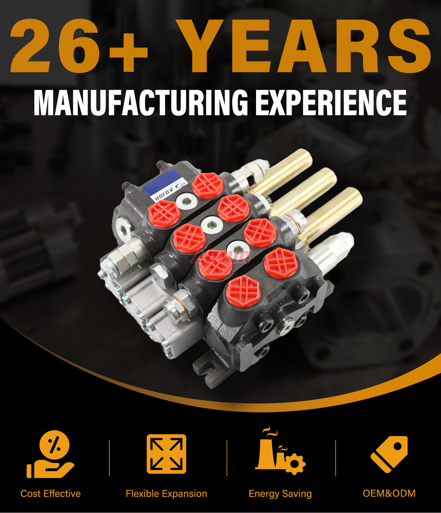 3 Spool Cable Sectional Directional Valve DCV60 detailed image