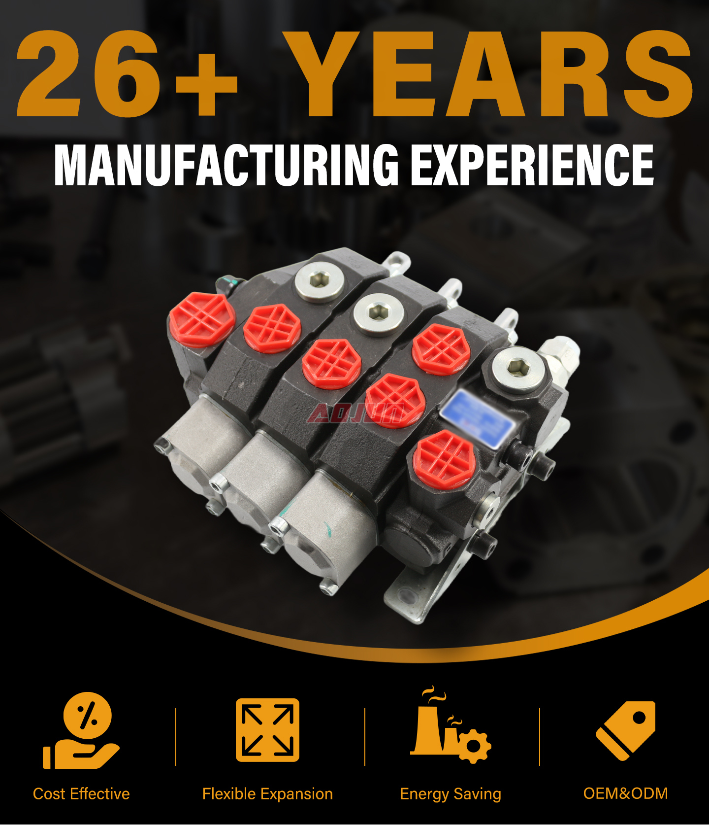 3 Spool Manual Monoblock Directional Valve HSDS15 detailed image