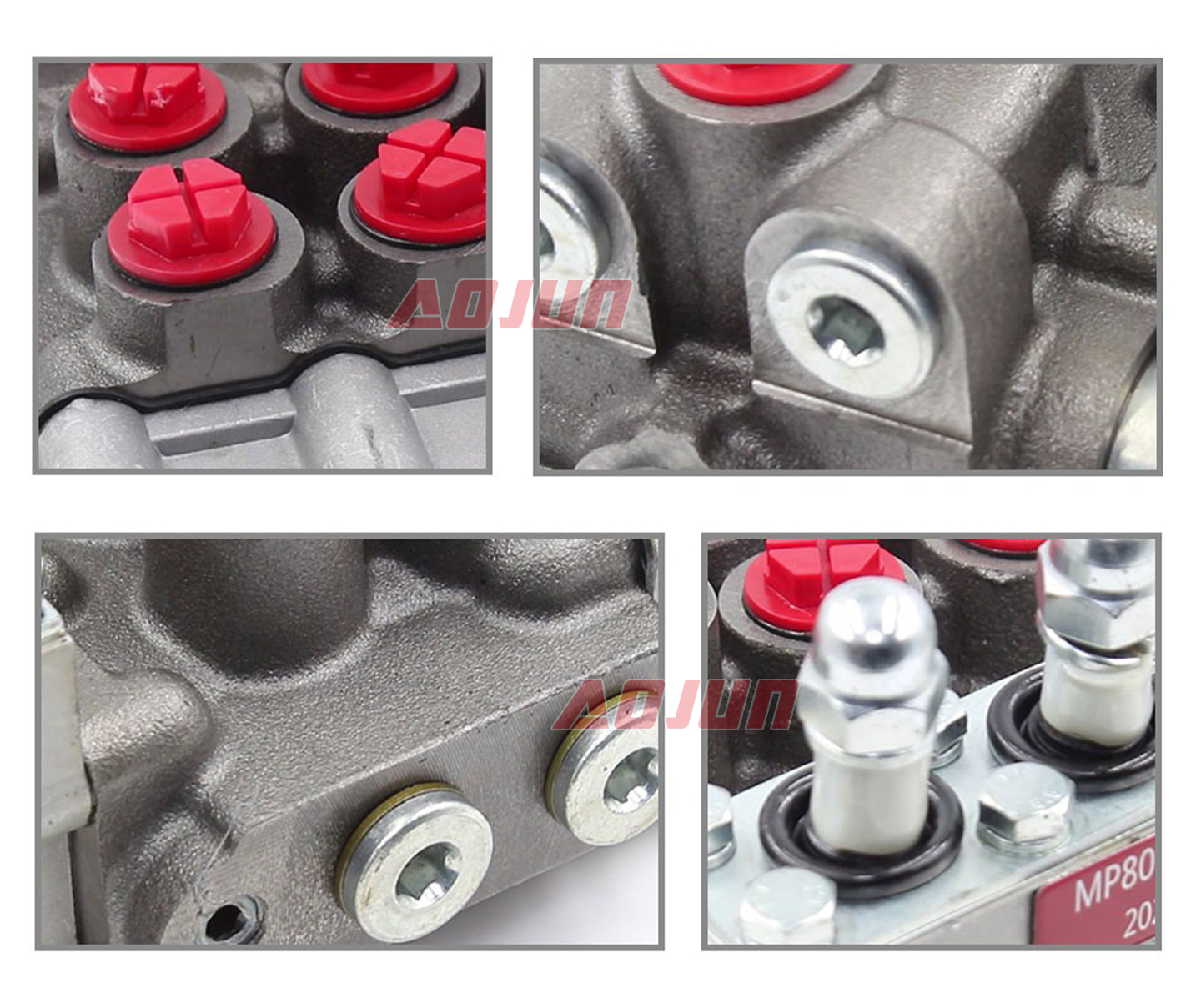 3 Spool Manual Hydraulic Distributor MP80 detailed image