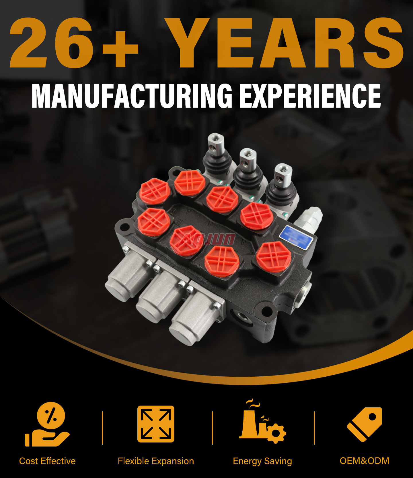 3 Spool Manual Monoblock Directional Valve Q95 detailed image