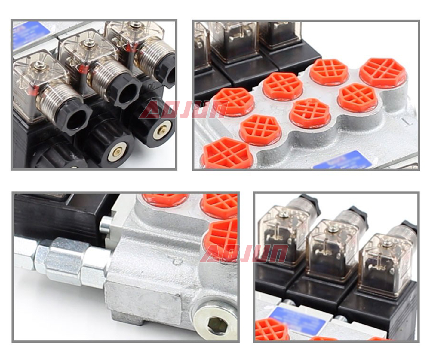 3 Spool Solenoid Monoblock Directional Valve P40-DKL detailed image