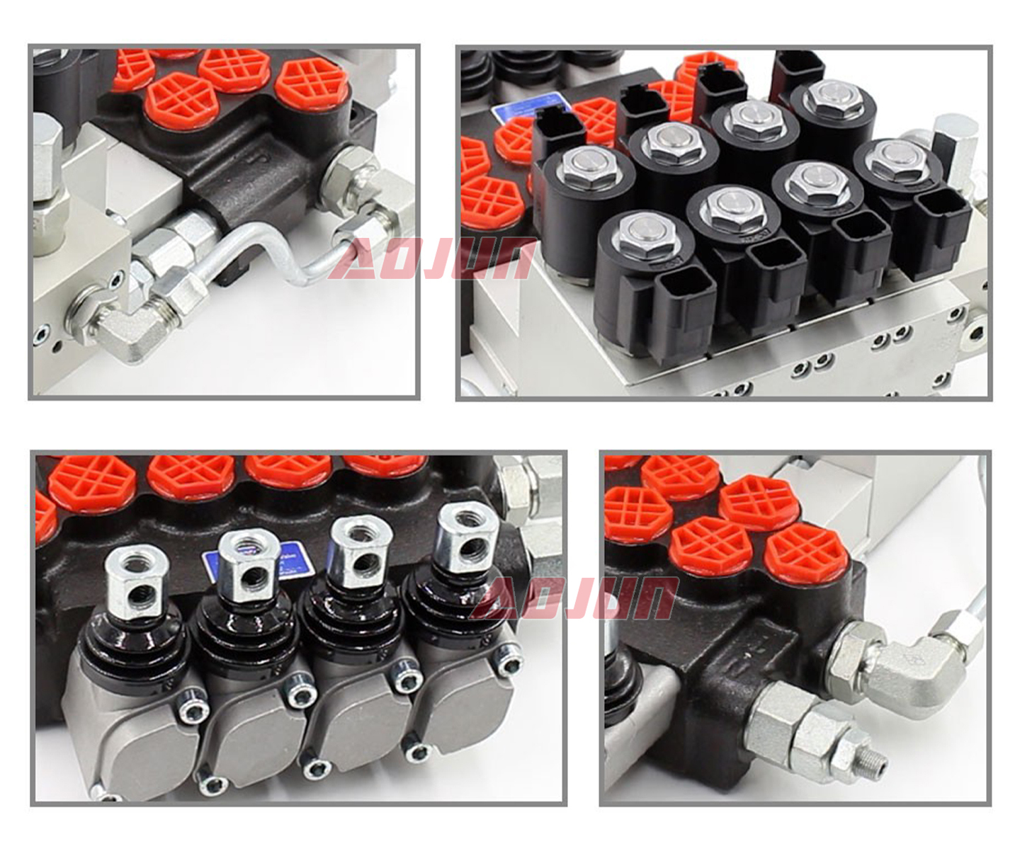 4 Spool Electro-hydraulic Monoblock Directional Valve P40 detailed image