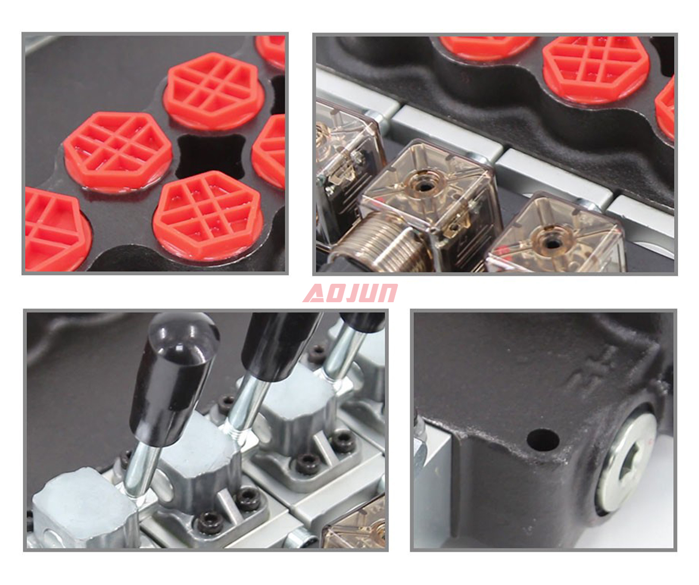 4 Spool Solenoid Monoblock Directional Valve P40-S detailed image