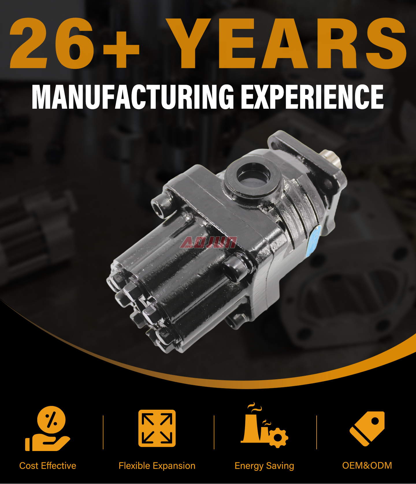 25 MPa (3625 psi) 80 cc/rev Hydraulic Piston Pump P9-80 detailed image