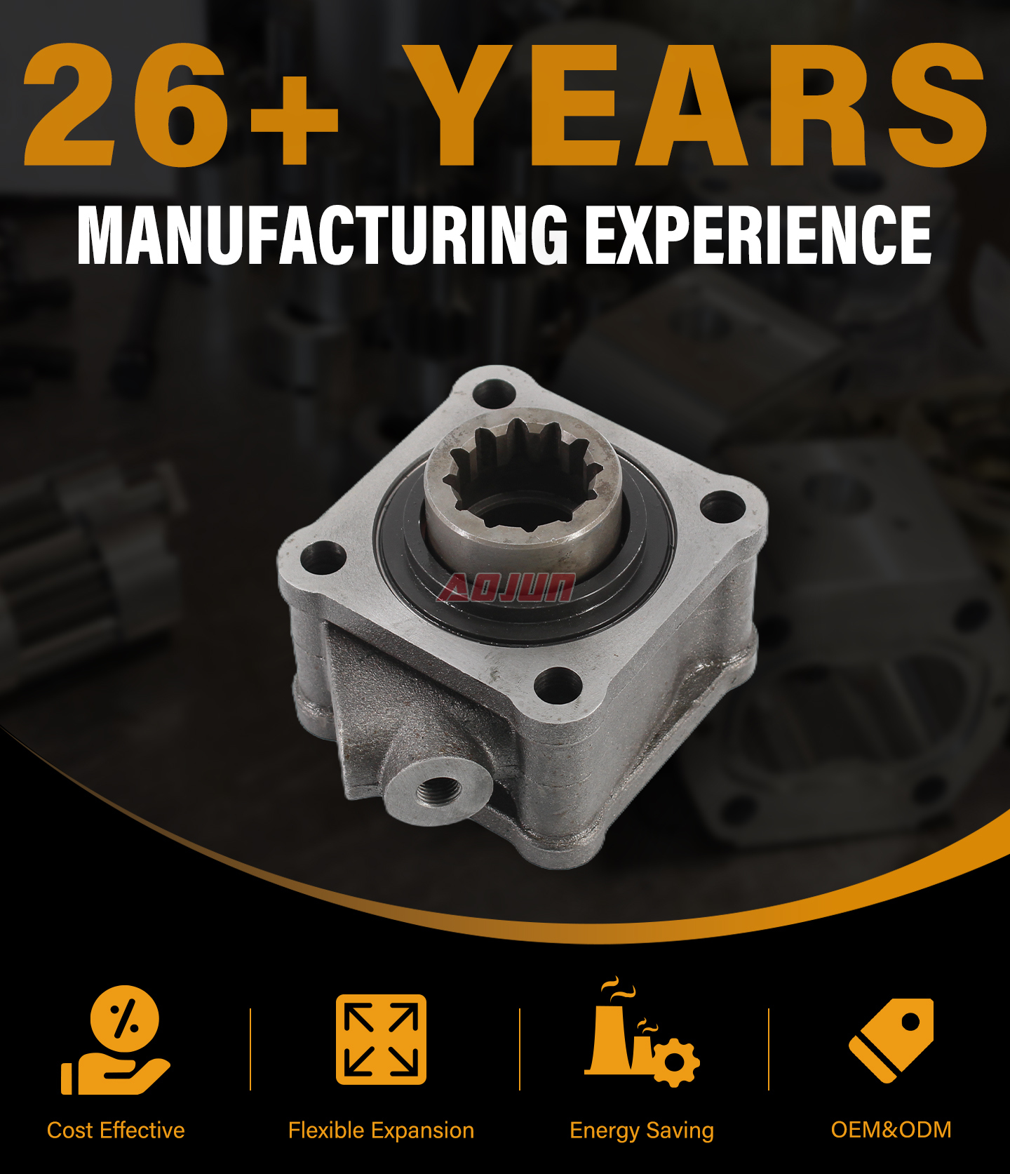 1:1 479.7 Nm Power Take Off ZF50C detailed image