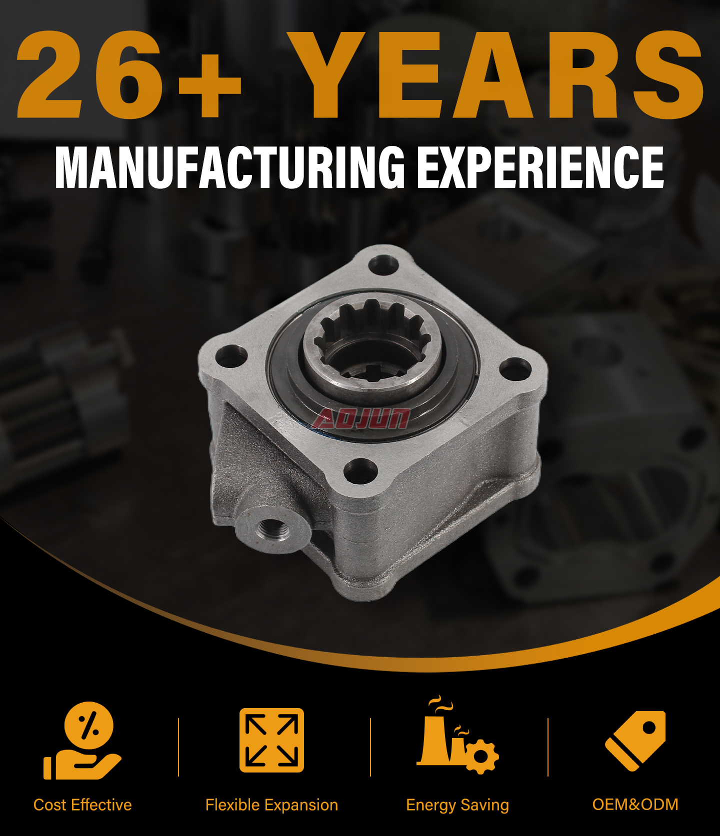 1:1 479.7 Nm Power Take Off ZF50D detailed image